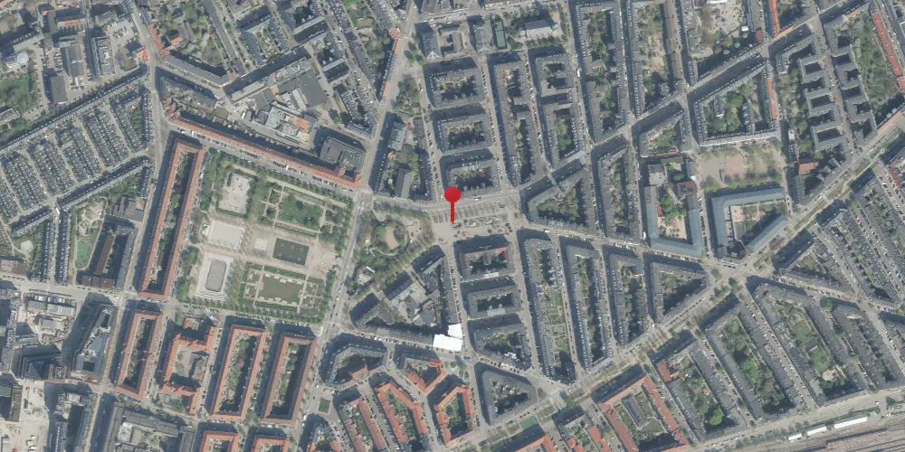 Historisk kort over Enghave Plads Metrostation