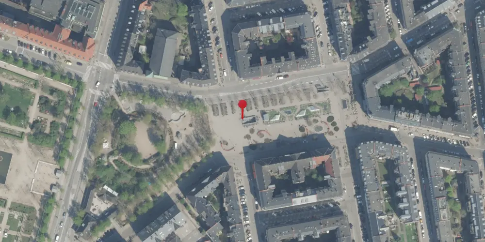 Historisk kort over Enghave Plads Metrostation