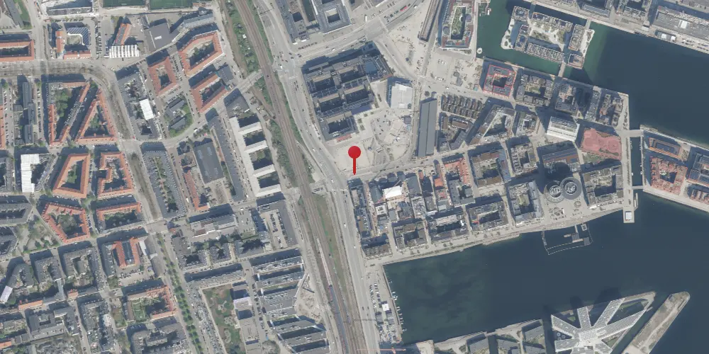 Historisk kort over Nordhavn Metrostation