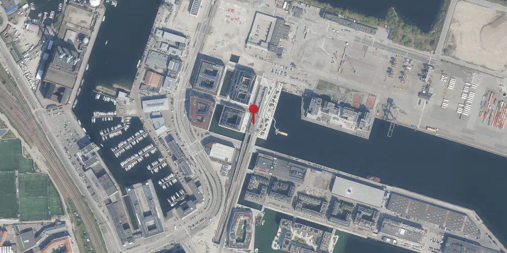 Historisk kort over Orientkaj Metrostation