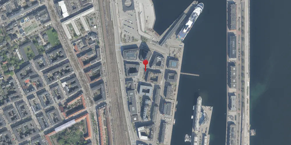 Historisk kort over Frihavnens Station