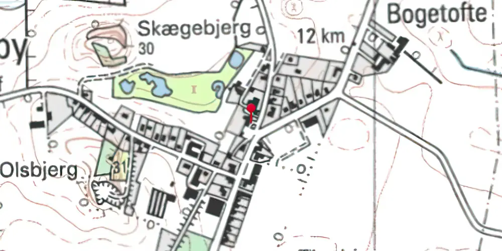 Historisk kort over Kædeby Station Historisk kort over Kædeby Station