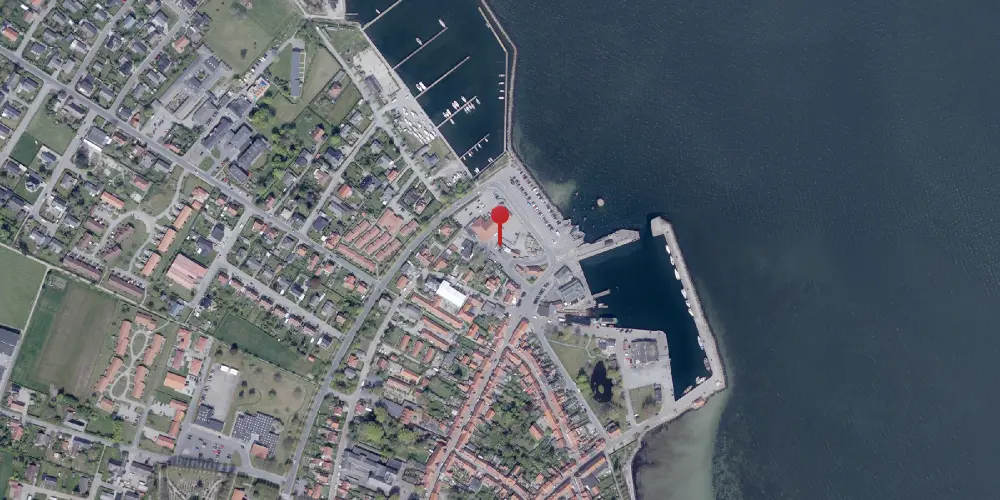 Historisk kort over Ærøskøbing Havnespor Historisk kort over Ærøskøbing Havnespor