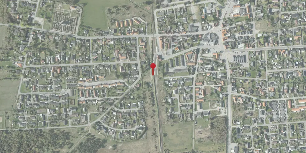 Historisk kort over Ålbæk Station [1890-1934]