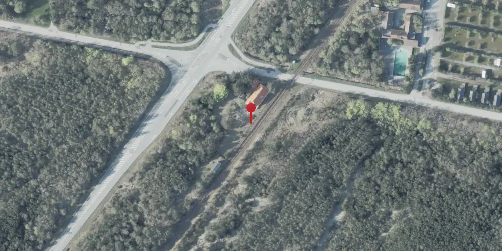 Historisk kort over Højen Trinbræt Historisk kort over Højen Trinbræt