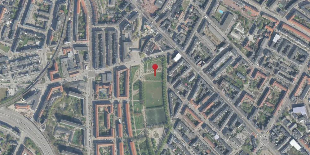 Historisk kort over Nørrebro B Station [1886-1930]