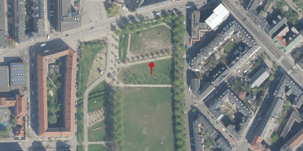 Historisk kort over Nørrebro B Station [1886-1930]