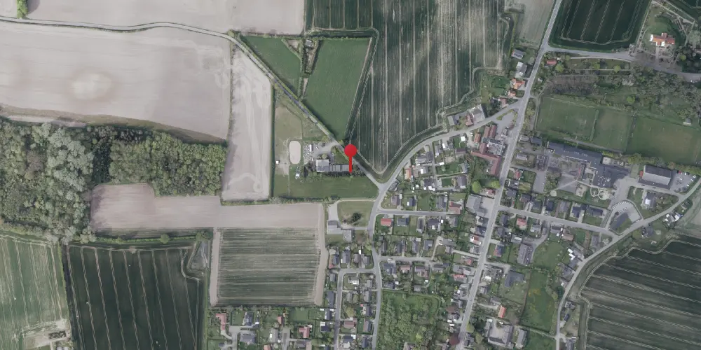 Historisk kort over Helsnedvejen Trinbræt