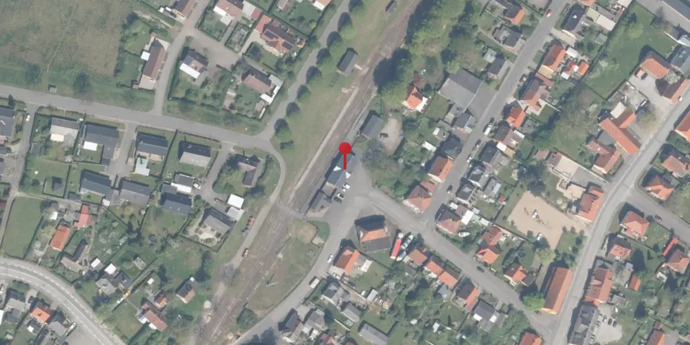 Historisk kort over Bandholm Station Historisk kort over Bandholm Station