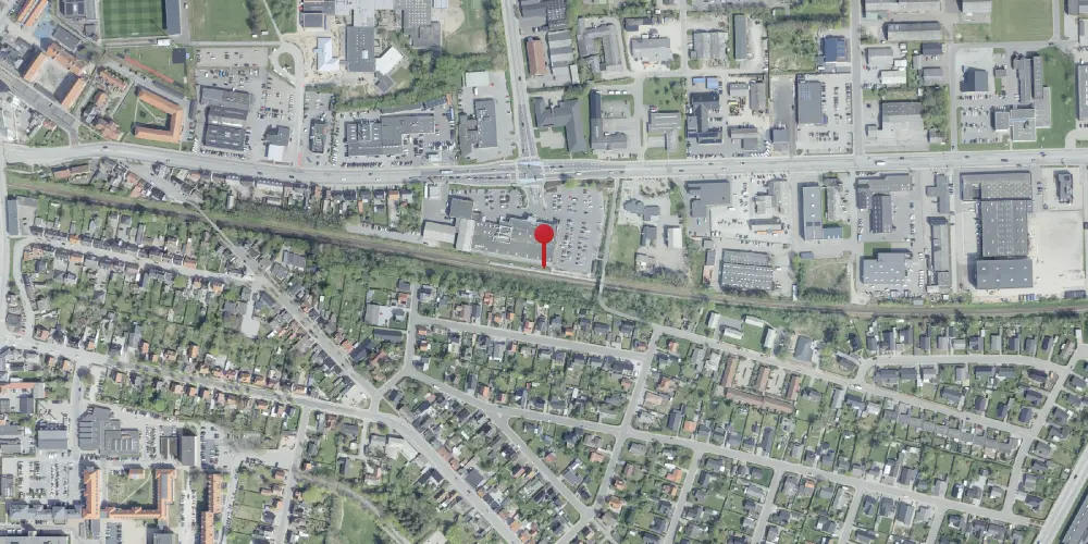 Historisk kort over Hjørring Øst Trinbræt