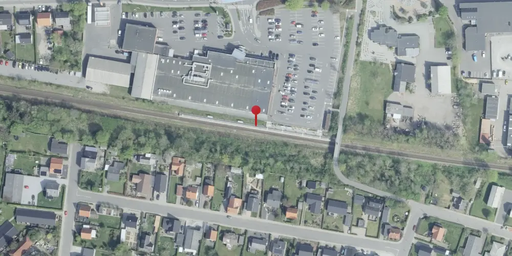 Historisk kort over Hjørring Øst Trinbræt