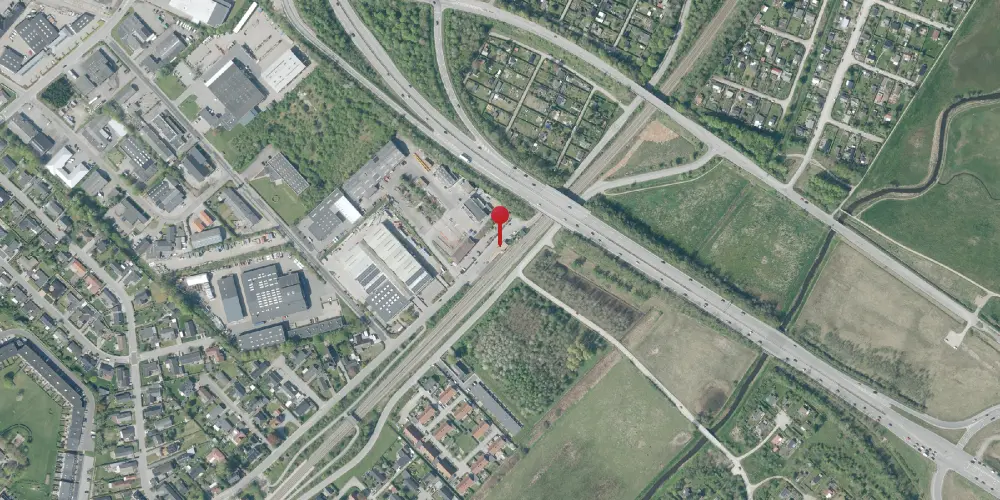 Historisk kort over Skalborg Station [1950-1972]