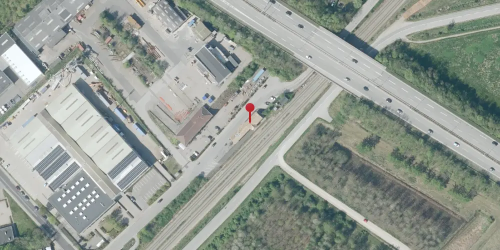 Historisk kort over Skalborg Station [1950-1972]