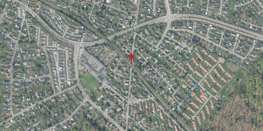 Historisk kort over Syvstjernen Trinbræt [1954-1973]