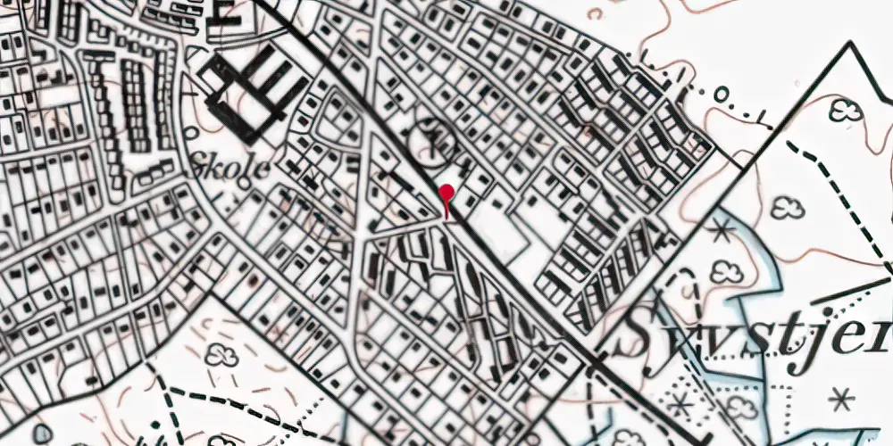 Historisk kort over Syvstjernen Trinbræt Historisk kort over Syvstjernen Trinbræt