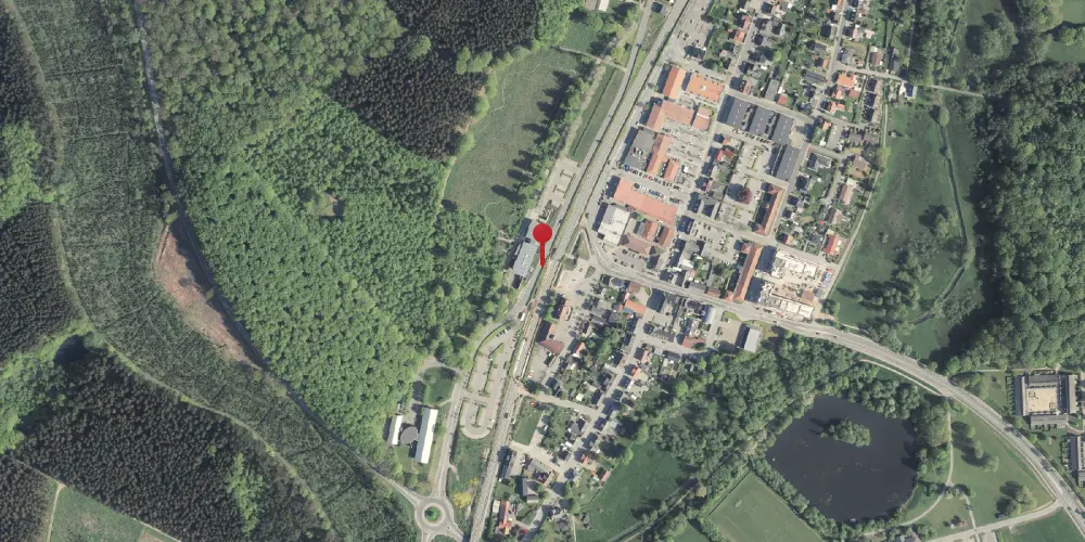 Historisk kort over Hinnerup Station [1862-1911]