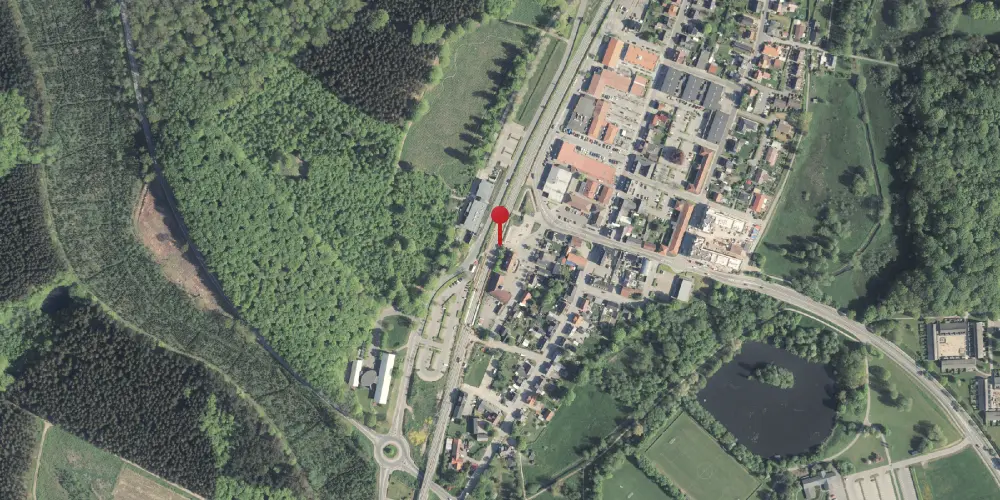 Historisk kort over Hinnerup Trinbræt