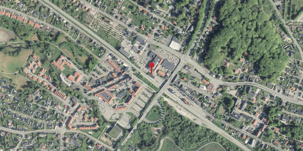 Historisk kort over Hadsten Station