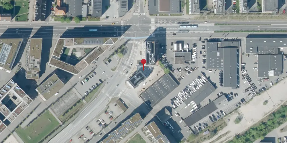 Historisk kort over Aalborg Privatbane Godsbanegård Historisk kort over Aalborg Privatbane Godsbanegård