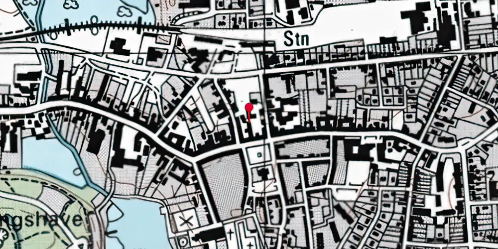 Historisk kort over Maribo Station [1869-1874]