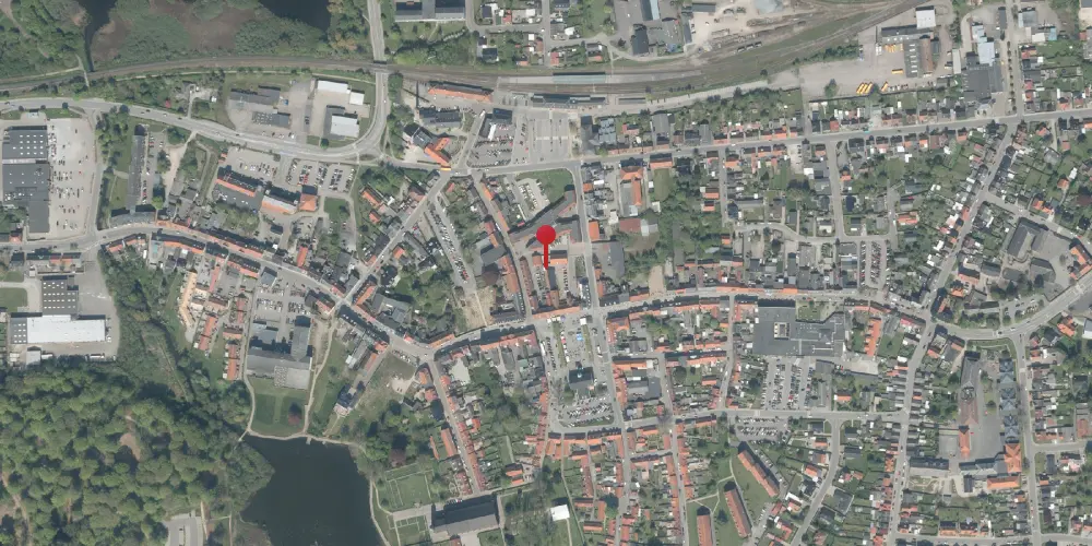 Historisk kort over Maribo Station [1869-1874]