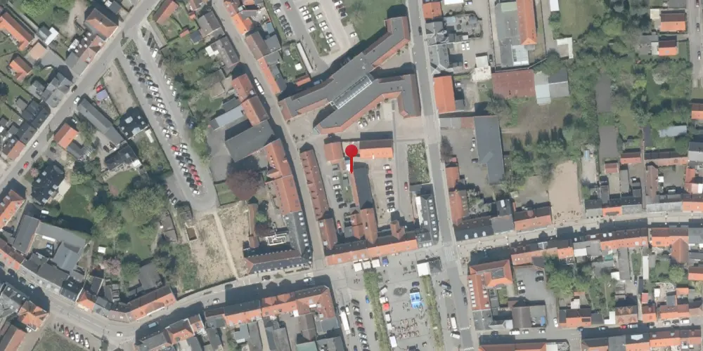 Historisk kort over Maribo Station [1869-1874]