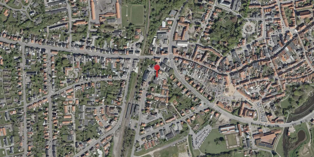 Historisk kort over Tønder Marskbanegård [1887-1890]