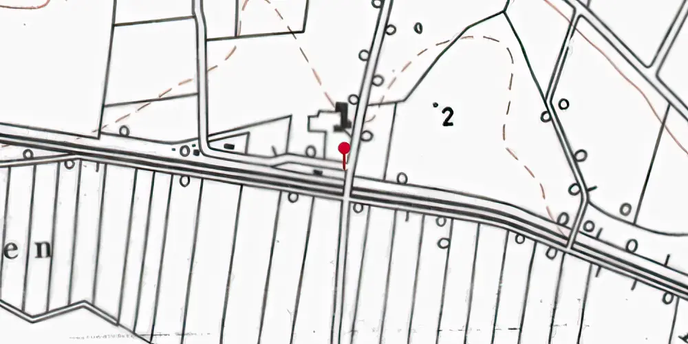 Historisk kort over Dahler-Østerby Station [1892-1925]