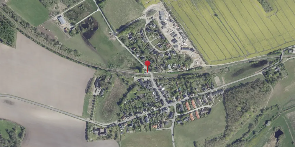 Historisk kort over Alken Station [1871-1903]