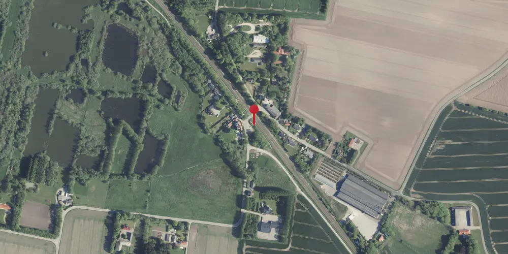 Historisk kort over Bjerregrav Billetsalgssted [1869-1905]