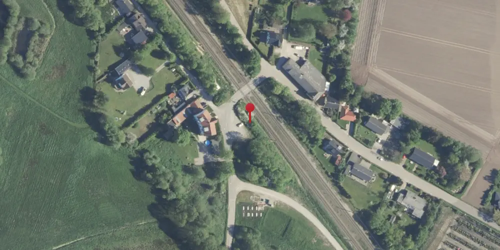 Historisk kort over Bjerregrav Billetsalgssted [1869-1905]