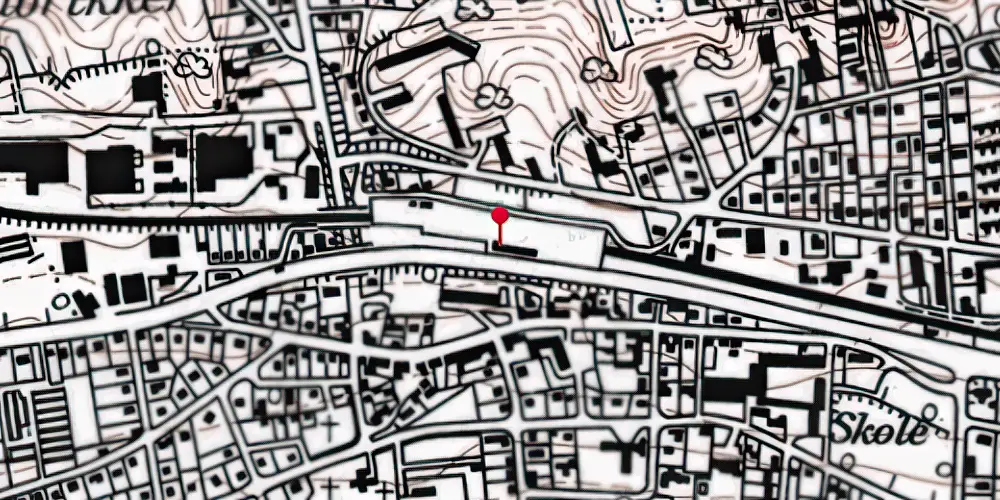 Historisk kort over Brabrand Station [1862-1978]