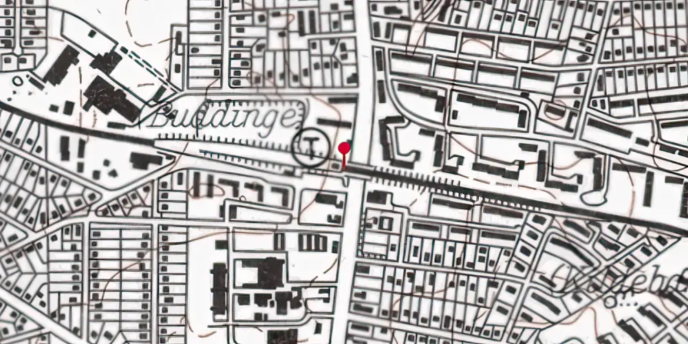 Historisk kort over Buddinge Station [1949-1977]