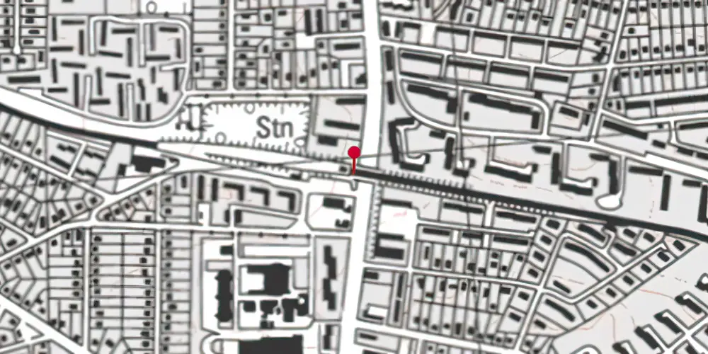 Historisk kort over Buddinge Station [1949-1977]