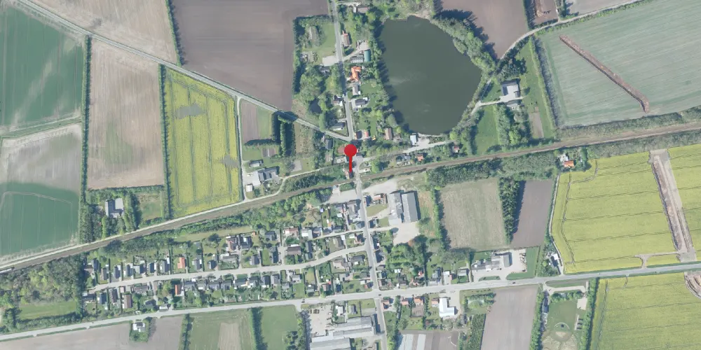 Historisk kort over Bur Billetsalgssted [1875-1909]