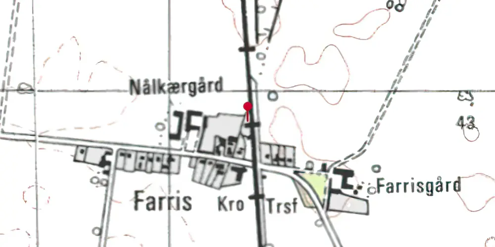 Historisk kort over Farris Station [1905-1958]