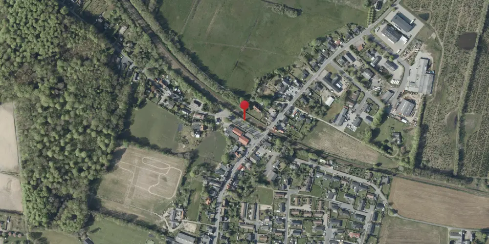 Historisk kort over Gadbjerg Station [1894-1969]