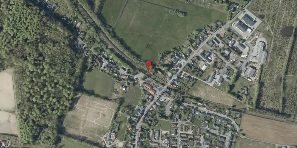 Historisk kort over Gadbjerg Teknisk Station