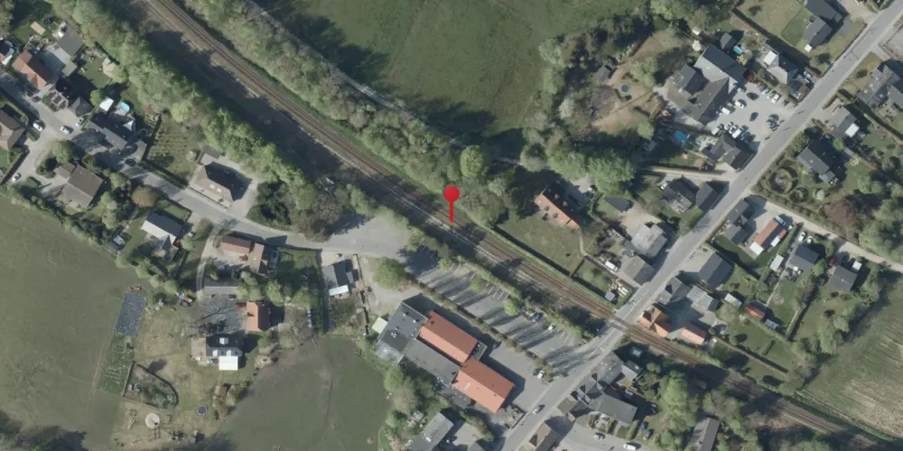 Historisk kort over Gadbjerg Teknisk Station