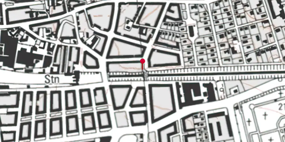 Historisk kort over Valby Station [1847-1864]