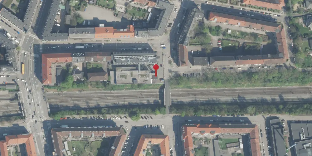 Historisk kort over Valby Station [1847-1864]