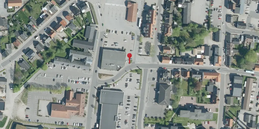 Historisk kort over Aars Privatbanestation Historisk kort over Aars Privatbanestation