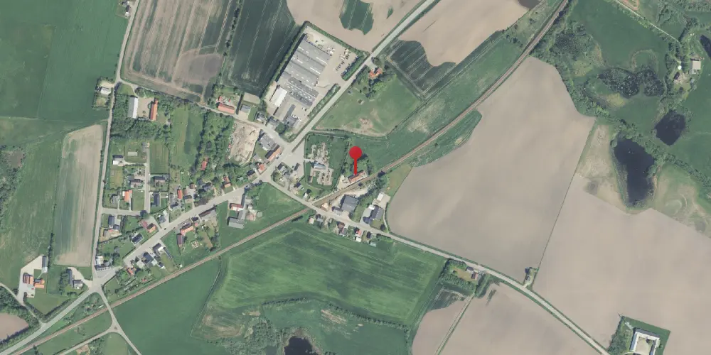 Historisk kort over Hassing Billetsalgssted [1882-1944]