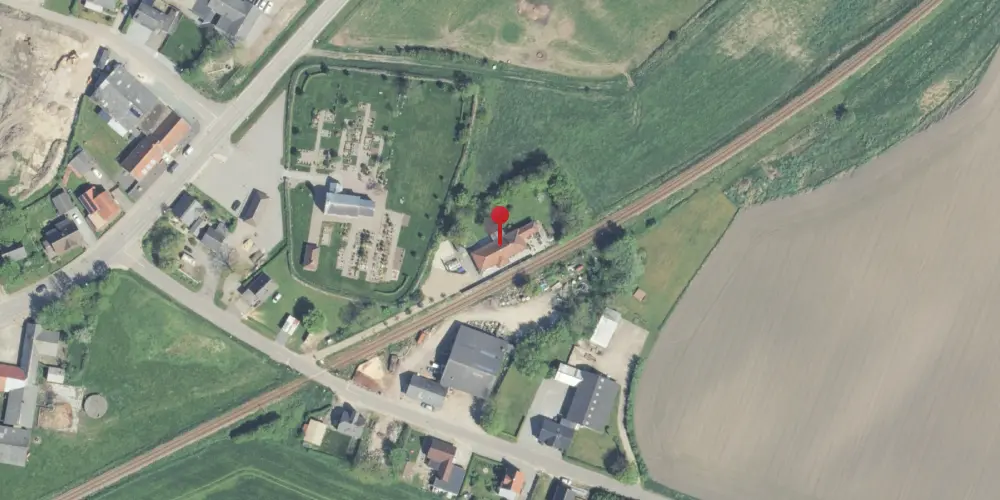 Historisk kort over Hassing Billetsalgssted [1882-1944]