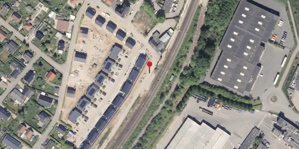 Historisk kort over Hasselager Station [1945-1976]