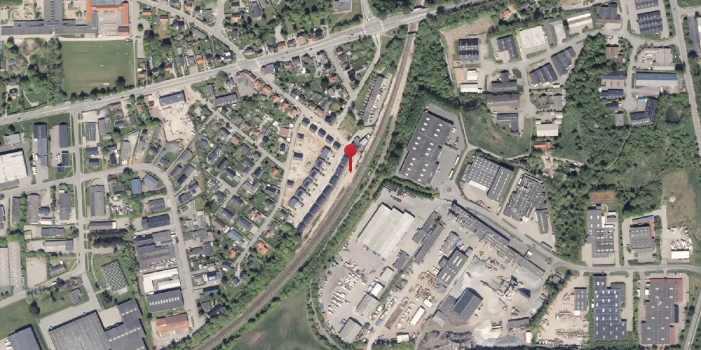 Historisk kort over Hasselager Station [1868-1945]