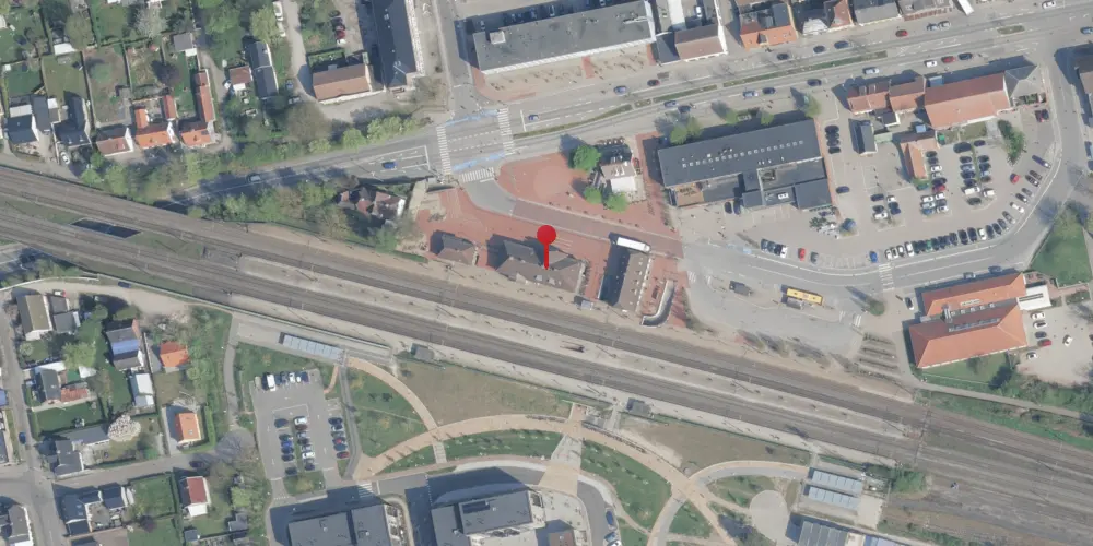 Historisk kort over Hedehusene Station [1880-1917]