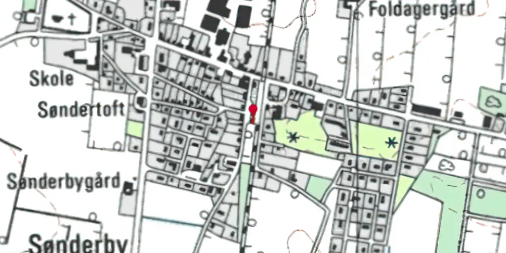 Historisk kort over Hee Billetsalgssted [1875-1902]