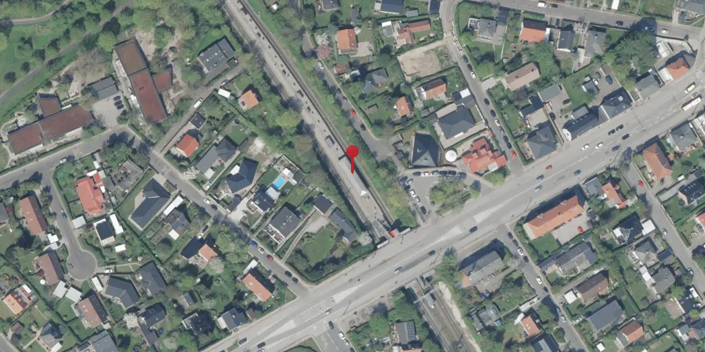 Historisk kort over Husum Billetsalgssted [1880-1944]