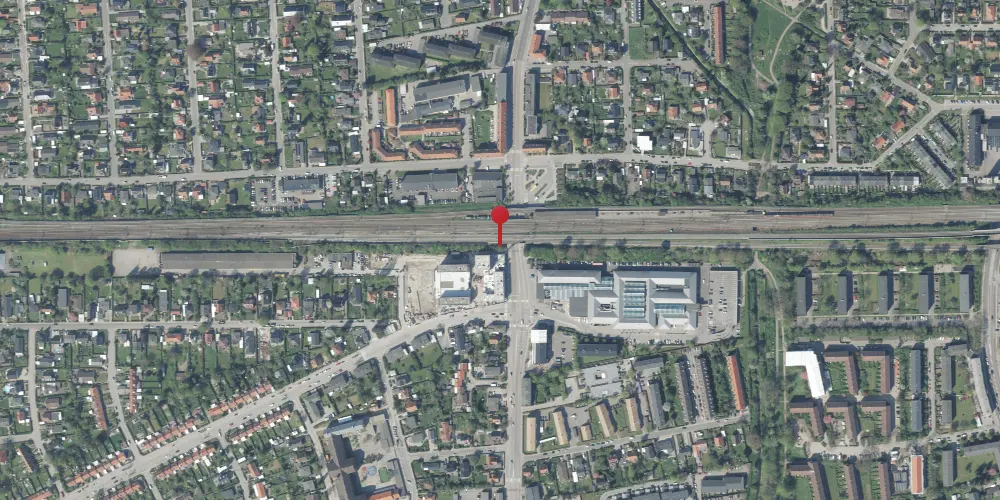 Historisk kort over Hvidovre Station [1942-1953]